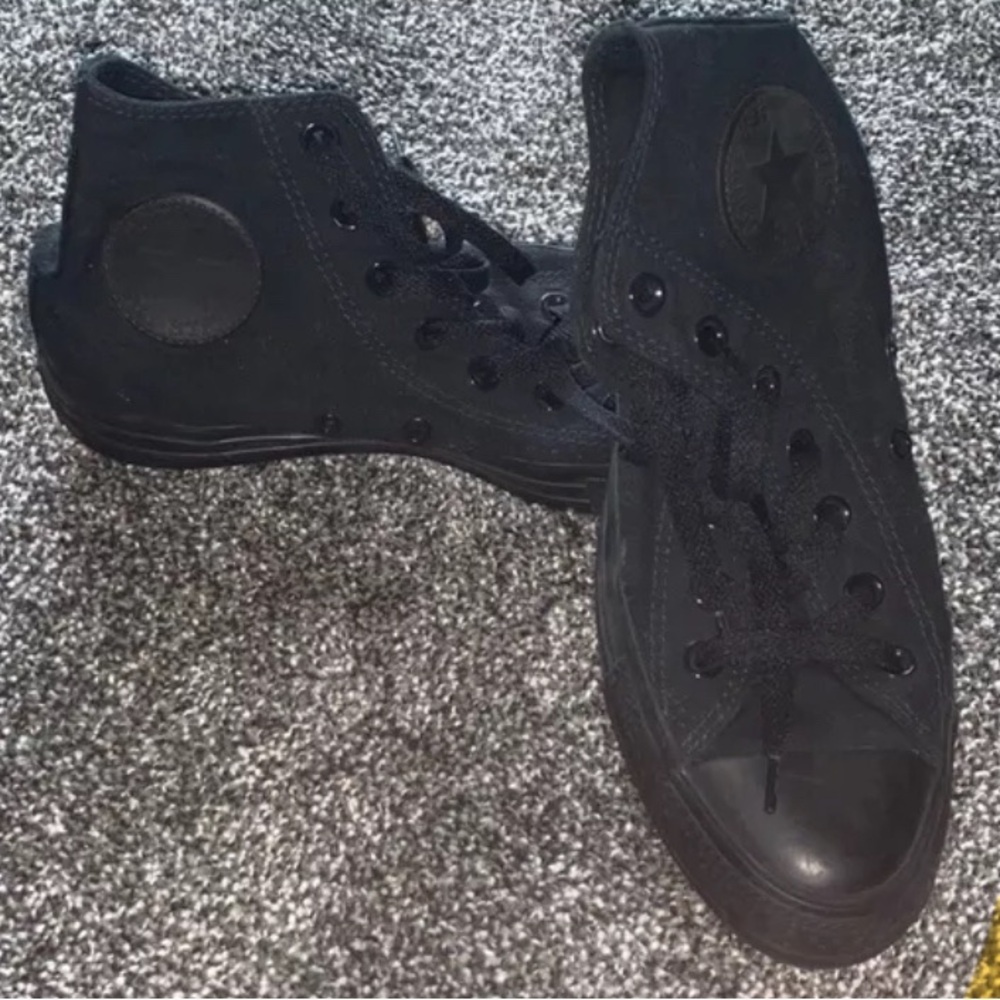 Black on black converse